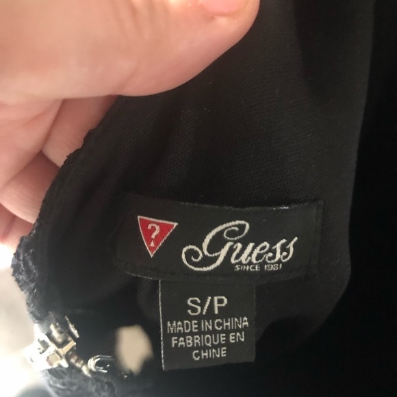 GUESS lace overlay lined zipper back dress - Picture 5 of 5